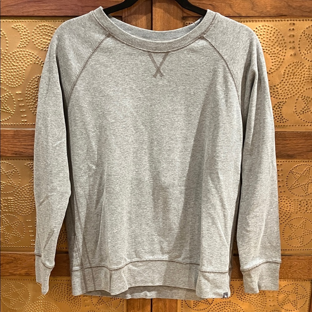 Eddie Bauer Heather Gray Cotton Blend Top